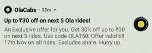 Ola Offer